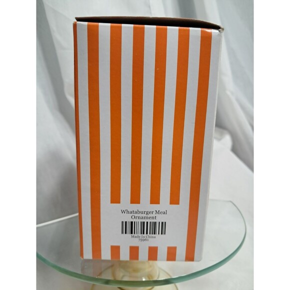NIB Whataburger Classic Whataburger Meal Ornament Burger Fries & Drink H16 - Picture 5 of 7
